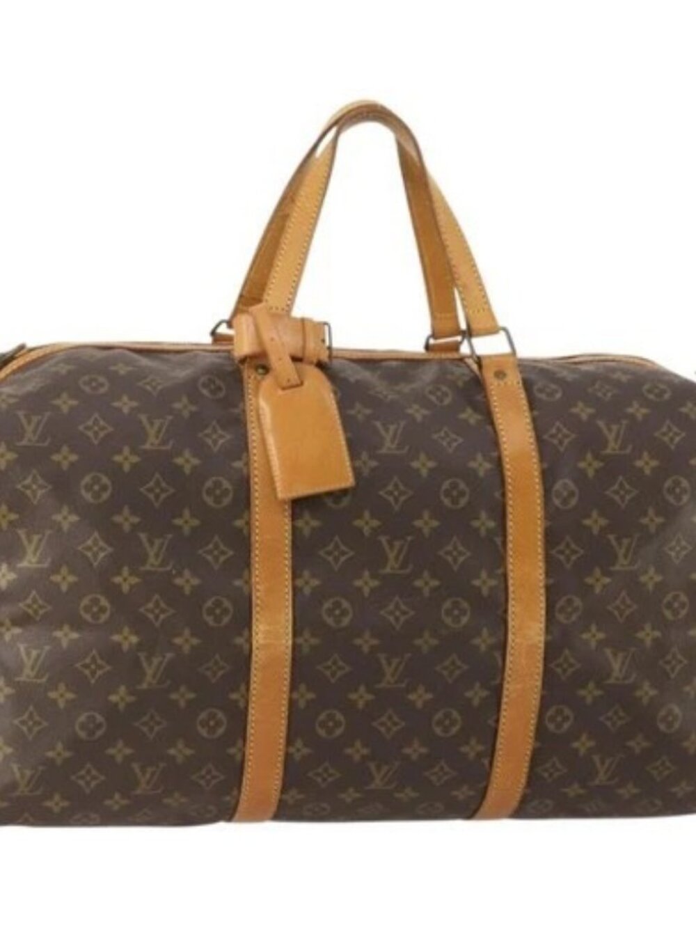 LOUIS VUITTON Monogram Sac Souple 55 Boston Bag M41622 LV Auth 176943